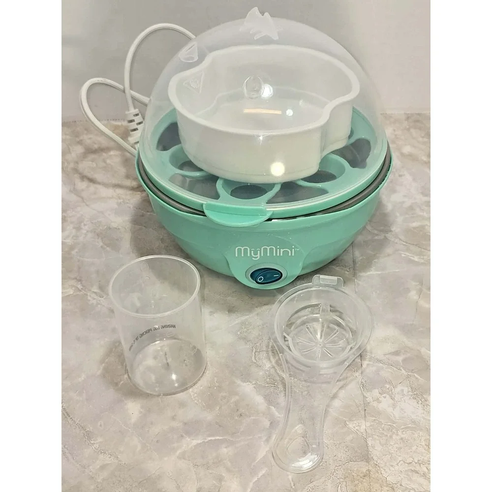 MyMini‎ Egg Cooker Teal 7 Egg Capacity Open Box Kitchen Compact 🍳🥚